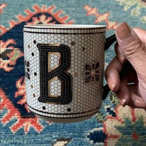 Brand New Anthropologie Tiled Margot Monogram Mug